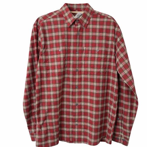 Orvis Other - Orvis Flat Creek Organic Plaid Men's Shirt. Medium. Red/white NWT